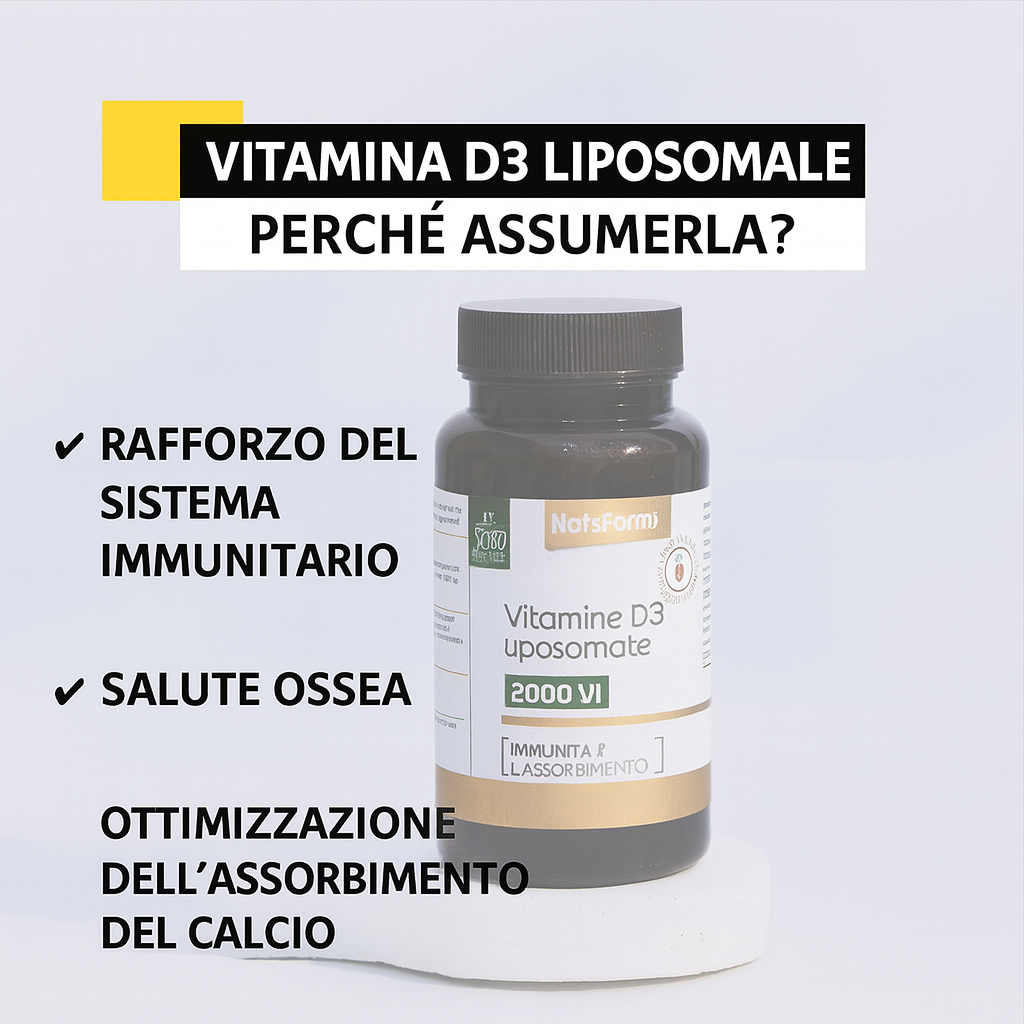 Vitamina D3 Liposomiale – Alta biodisponibilità in capsule