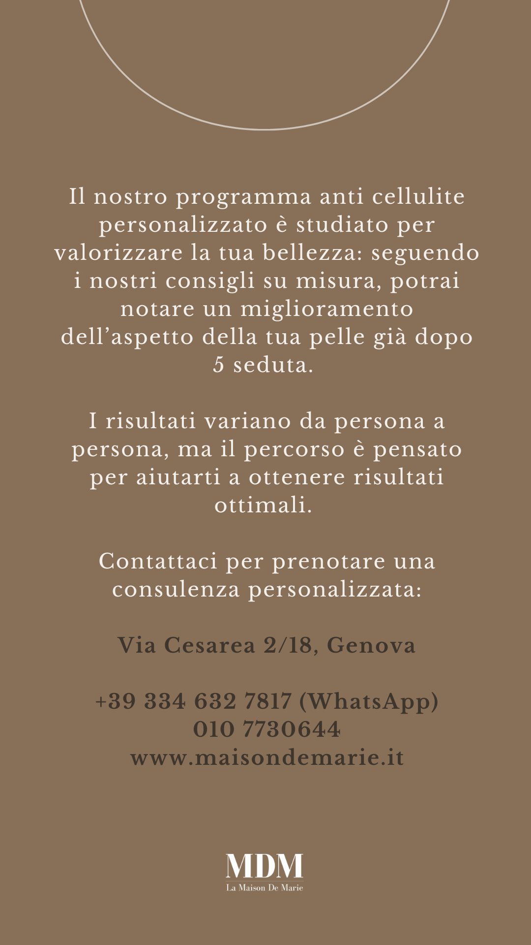 Programma attivo anticellulite a Genova, 10 sedute
