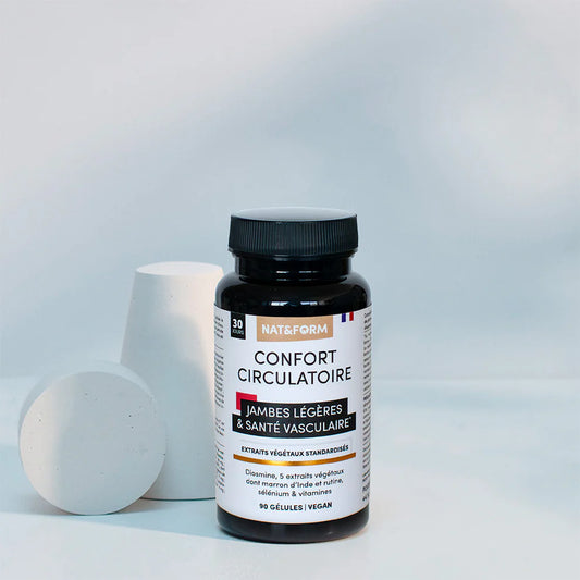 Confort Circulatoire Nat&Form - 90 capsule - per gambe leggere e benessere della circolazione venosa