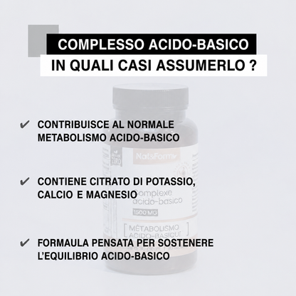 Complesso Acido-Basico per il metabolismo acido-basico — 90 capsule