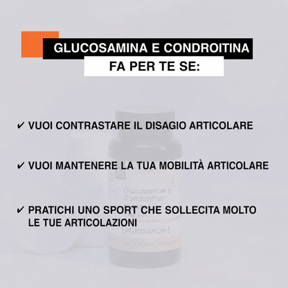 Glucosamina e Condroitina Nat&Form — 60 capsule - per il benessere delle articolazioni, della cartilagine e della mobilità