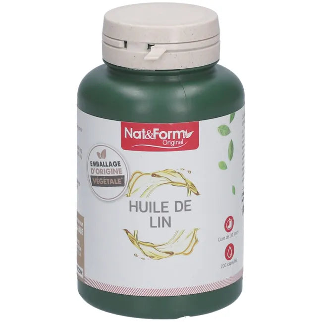 Olio di Semi di Lino in capsule - un’alternativa vegetale agli Omega 3 di origine marina (200 caps)
