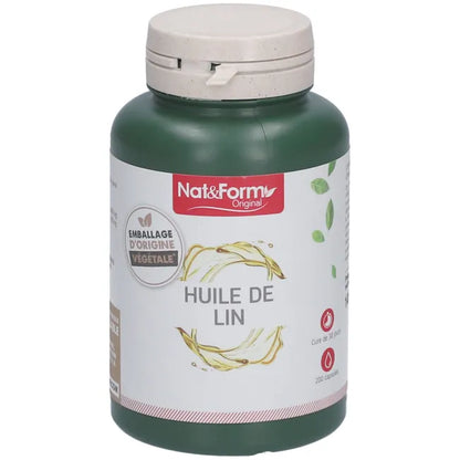 Olio di Semi di Lino in capsule - un’alternativa vegetale agli Omega 3 di origine marina (200 caps)