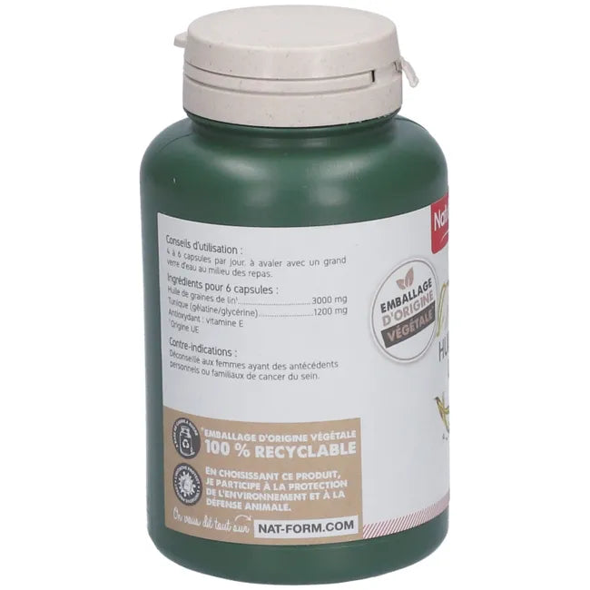 Olio di Semi di Lino in capsule - un’alternativa vegetale agli Omega 3 di origine marina (200 caps)